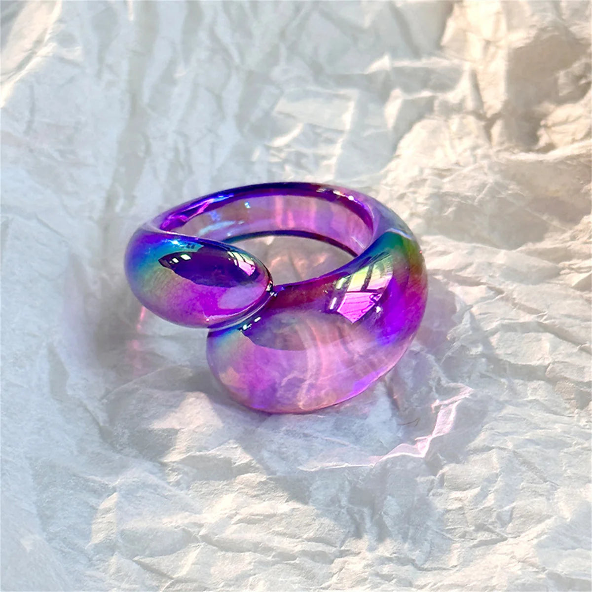 Radiant Loop Ring (size 7) - 9 colors - Hello Baabs LLC 