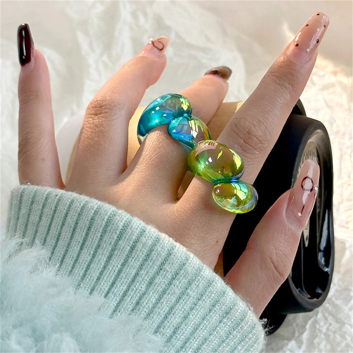 Radiant Loop Ring (size 7) - 9 colors - Hello Baabs LLC 