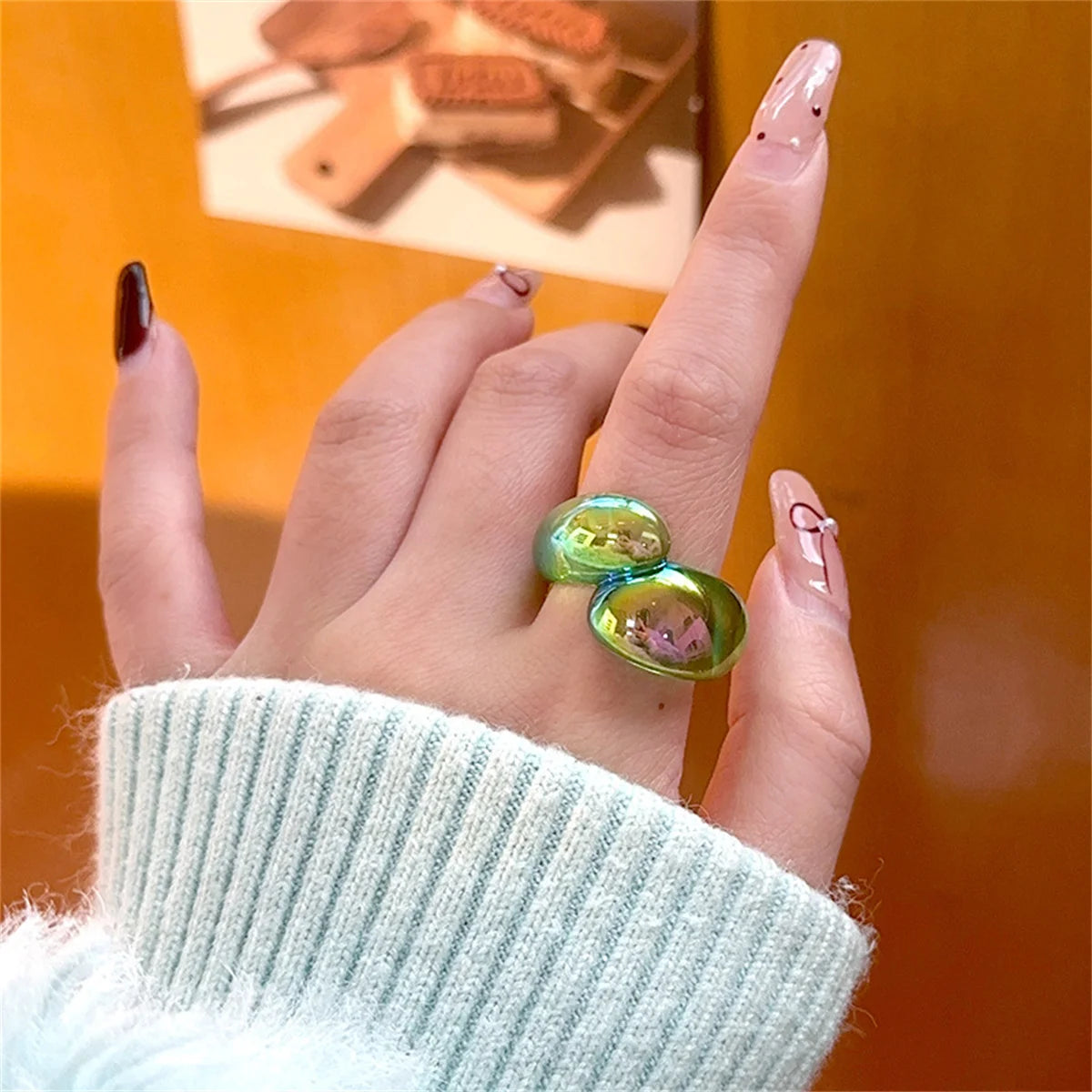 Radiant Loop Ring (size 7) - 9 colors - Hello Baabs LLC 