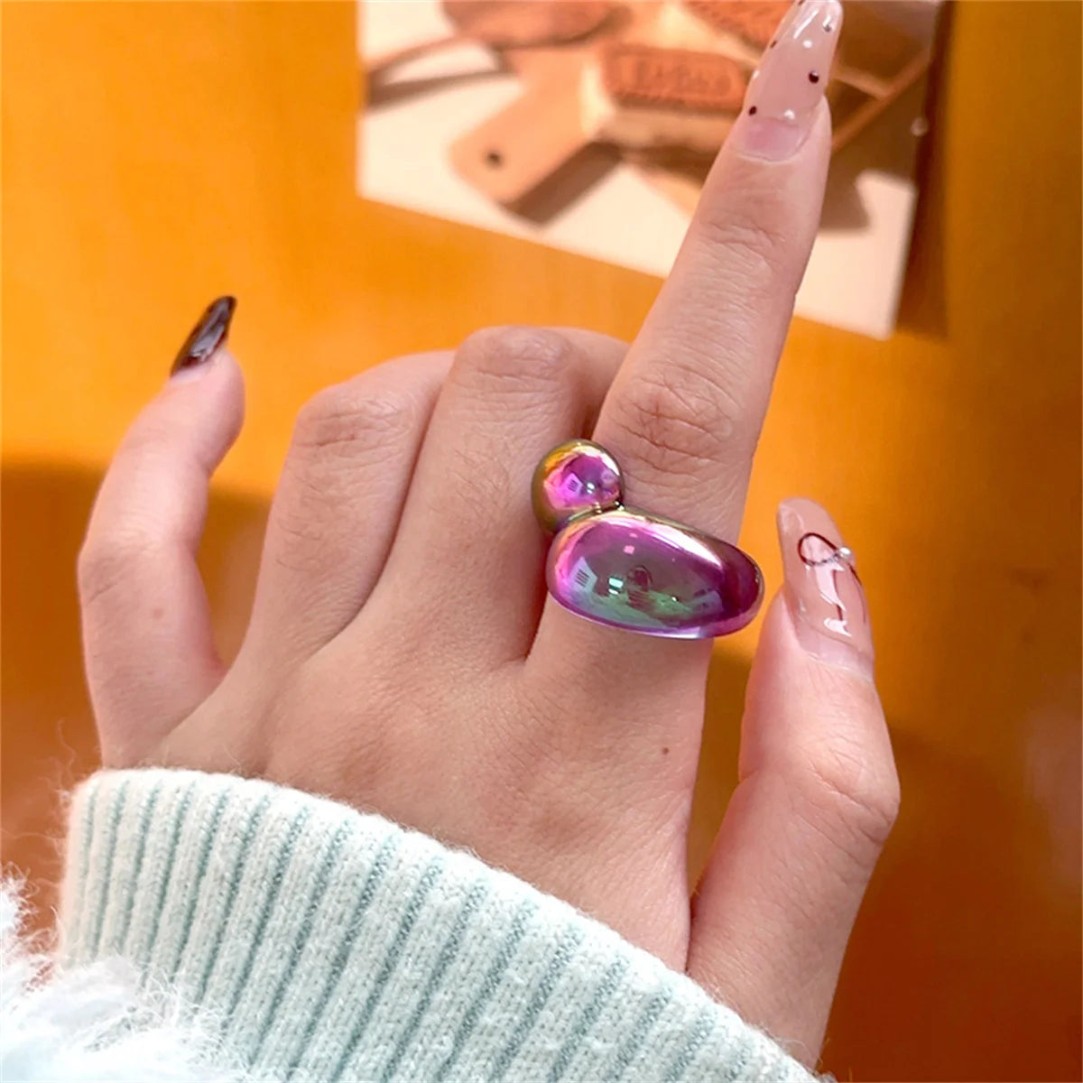 Radiant Loop Ring (size 7) - 9 colors - Hello Baabs LLC 