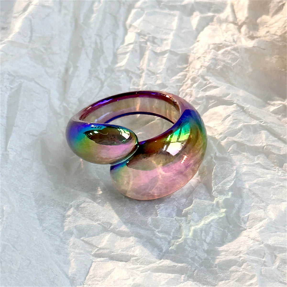 Radiant Loop Ring (size 7) - 9 colors - Hello Baabs LLC 
