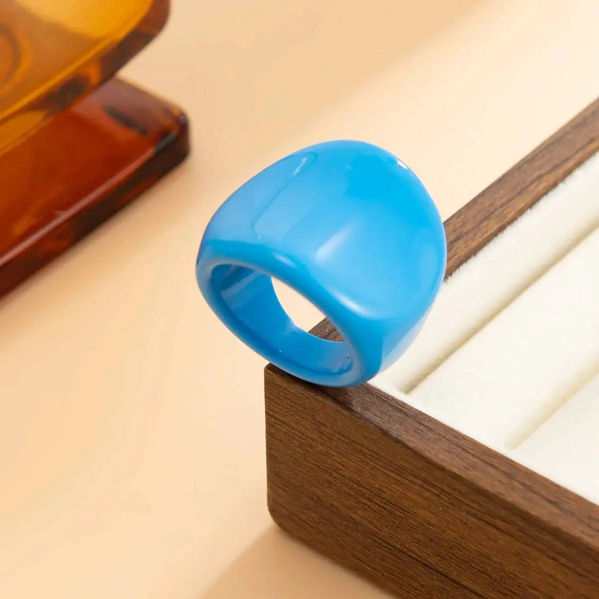 Rainbow Edge Ring (size 6) - 7 colors - Hello Baabs LLC 