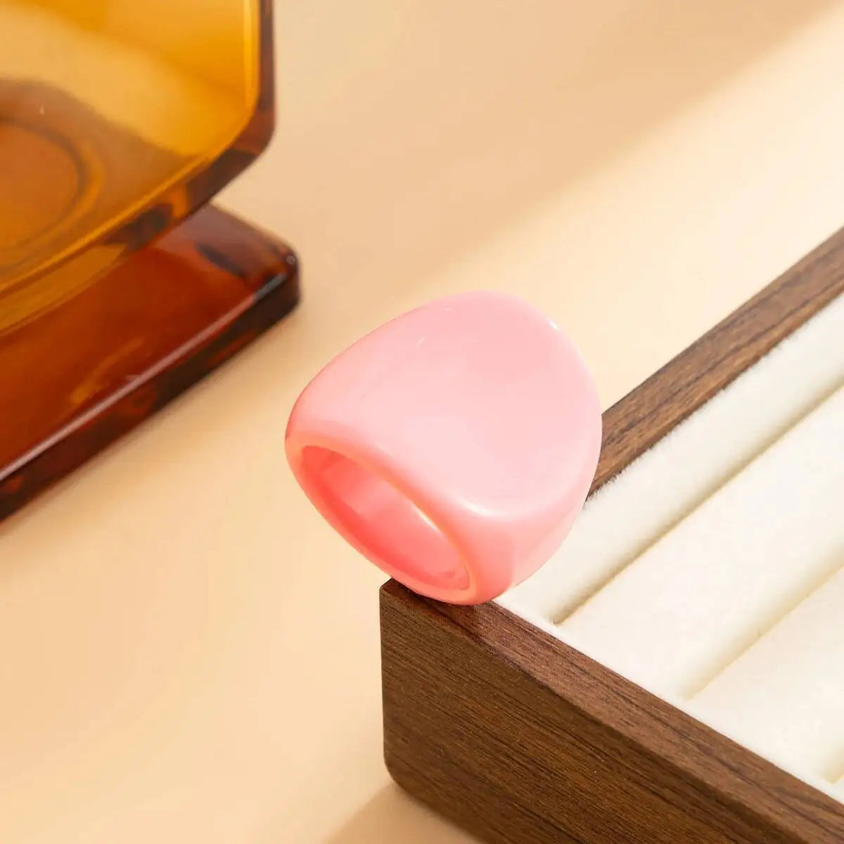 Rainbow Edge Ring (size 6) - 7 colors - Hello Baabs LLC 