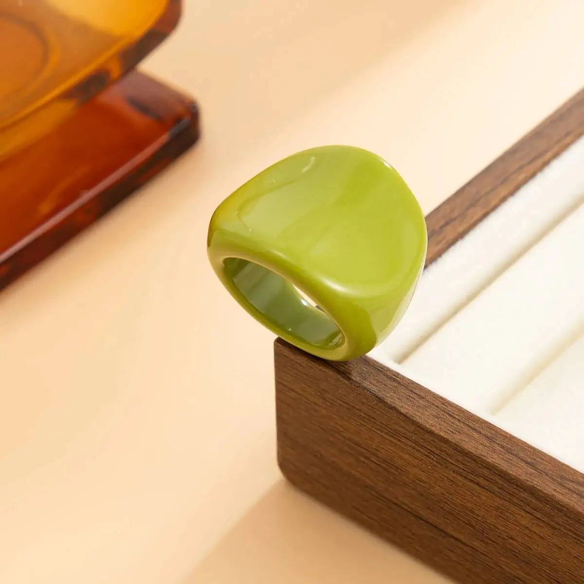 Rainbow Edge Ring (size 6) - 7 colors - Hello Baabs LLC 