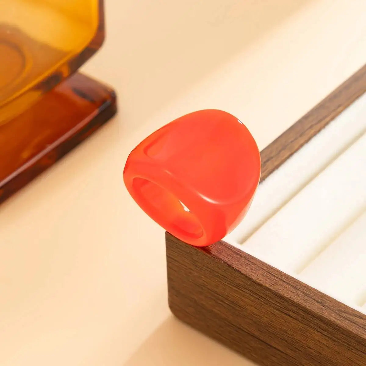 Rainbow Edge Ring (size 6) - 7 colors - Hello Baabs LLC 