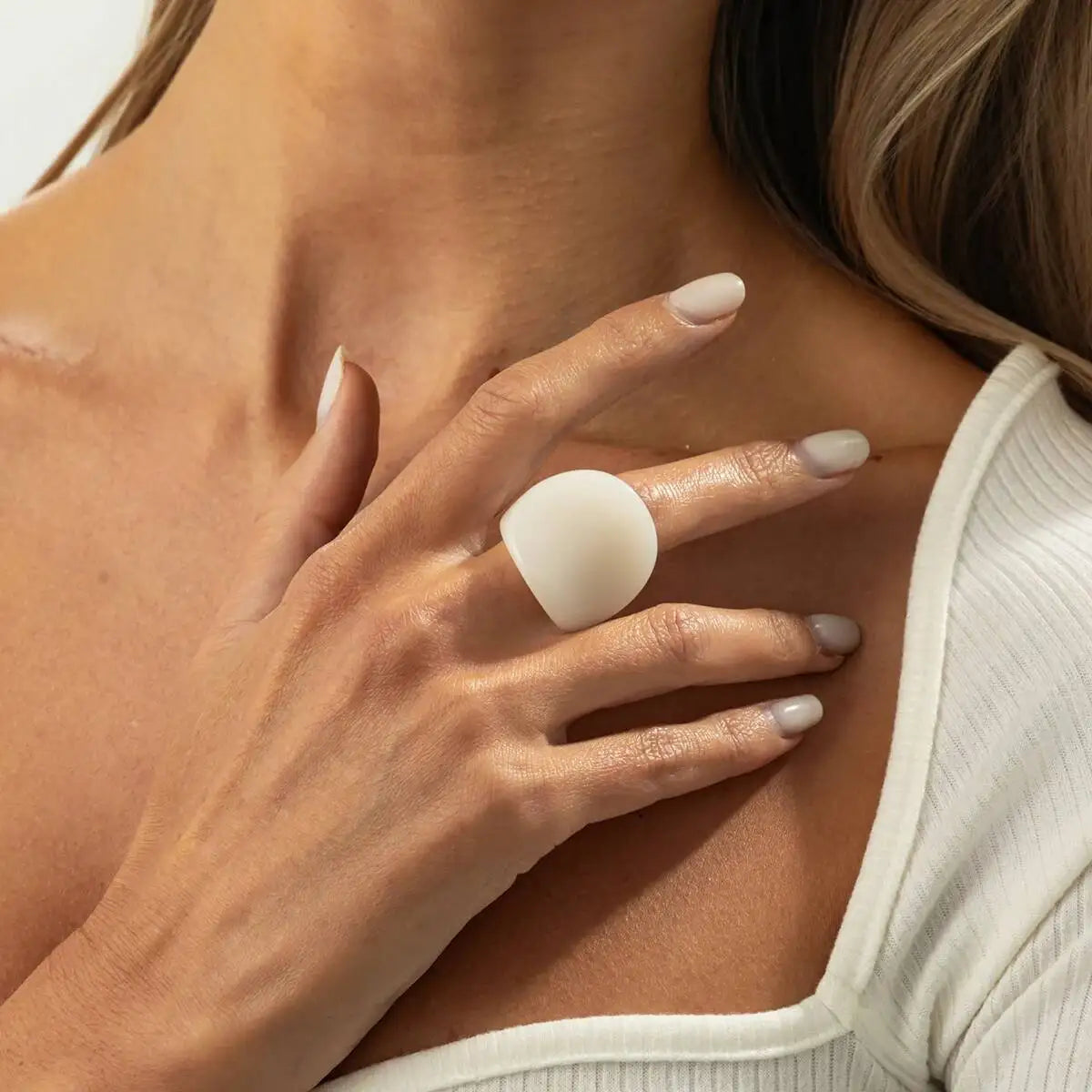 Rainbow Edge Ring (size 6) - 7 colors - Hello Baabs LLC 