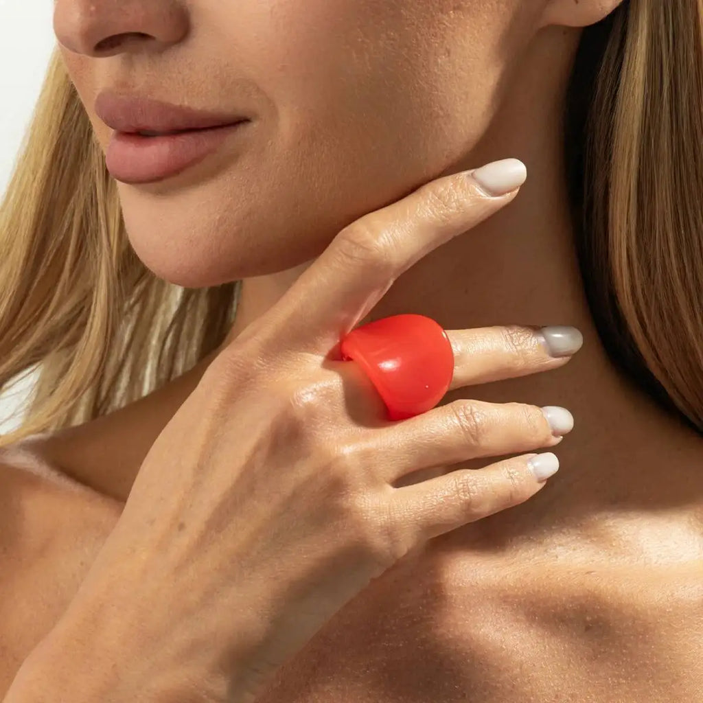 Rainbow Edge Ring (size 6) - 7 colors - Hello Baabs LLC 