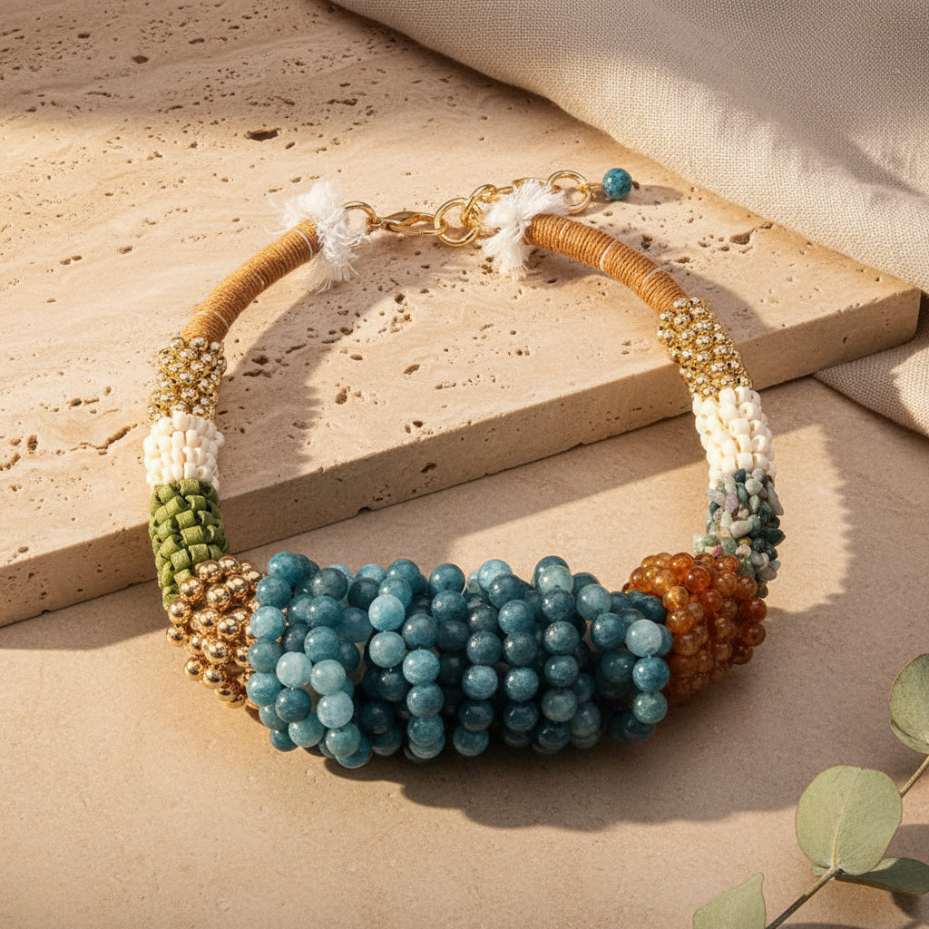 Regal Thread Necklace - Hello Baabs