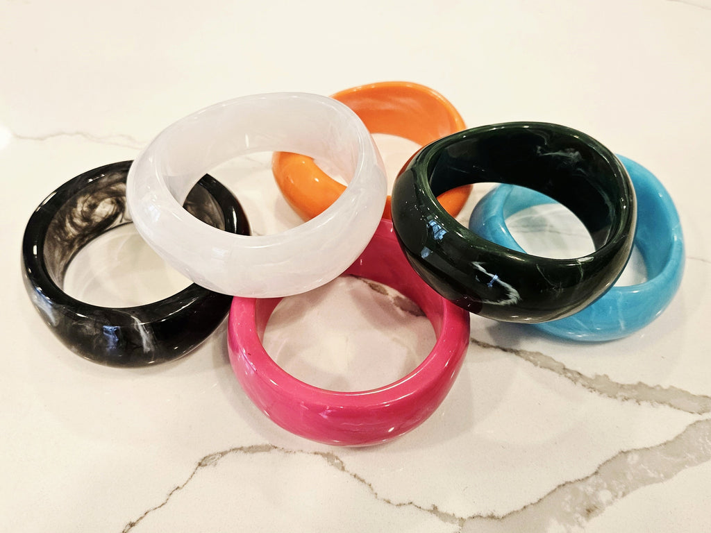 Retro Flair Bangle (2.55" diameter) - 6 colors - hello baabs 