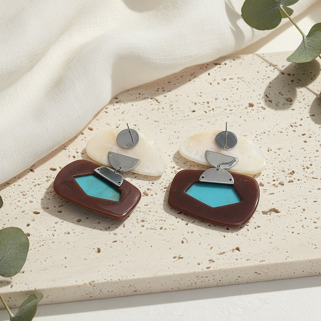 Retro Mosaic Drops - 5 colors - Hello Baabs