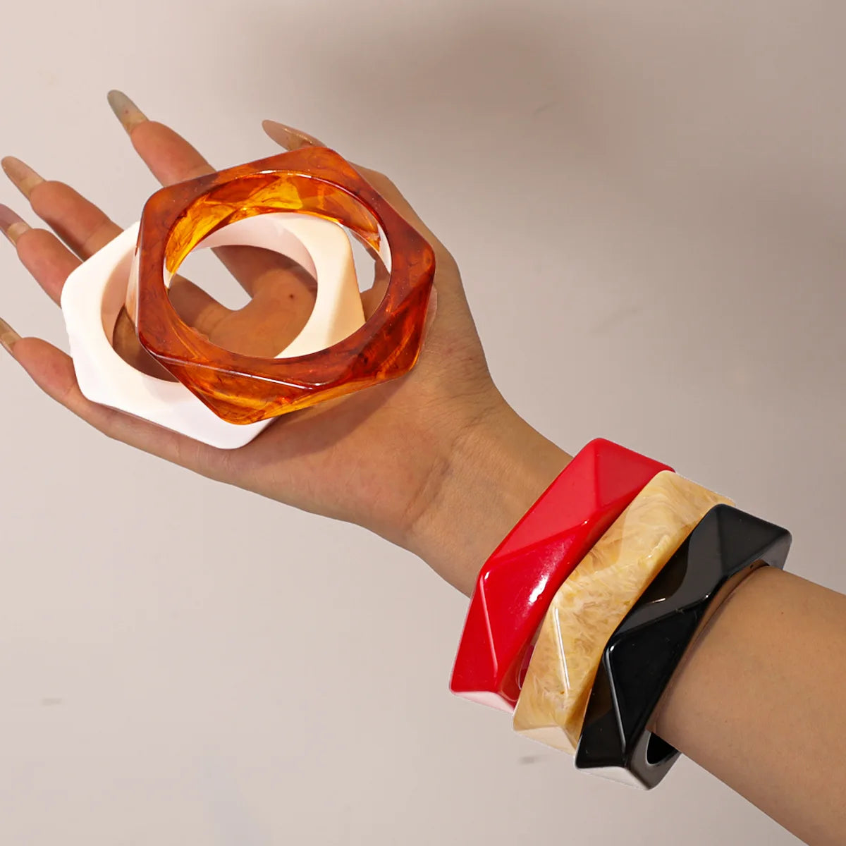 Retro Spin Bangles (2.55" diameter) - 5 colors - hello baabs 