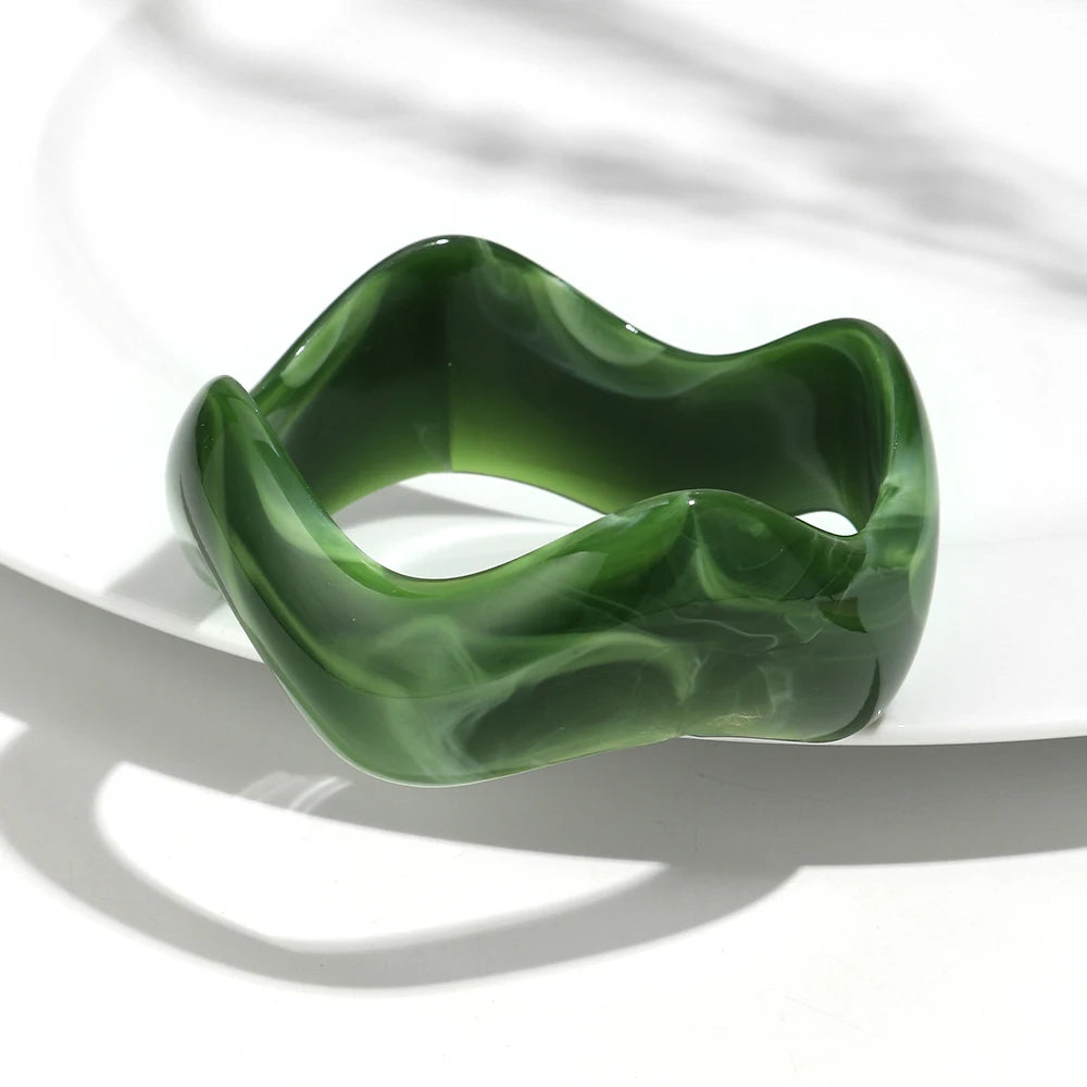 Retro Wave Bangle (2.60" diameter) - 13 colors - Hello Baabs LLC 