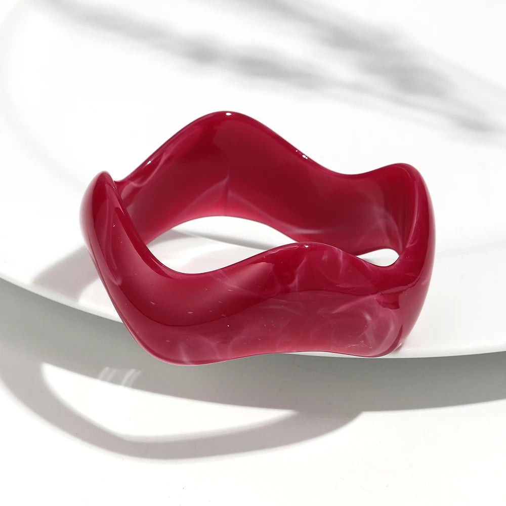 Retro Wave Bangle (2.60" diameter) - 13 colors - Hello Baabs LLC 