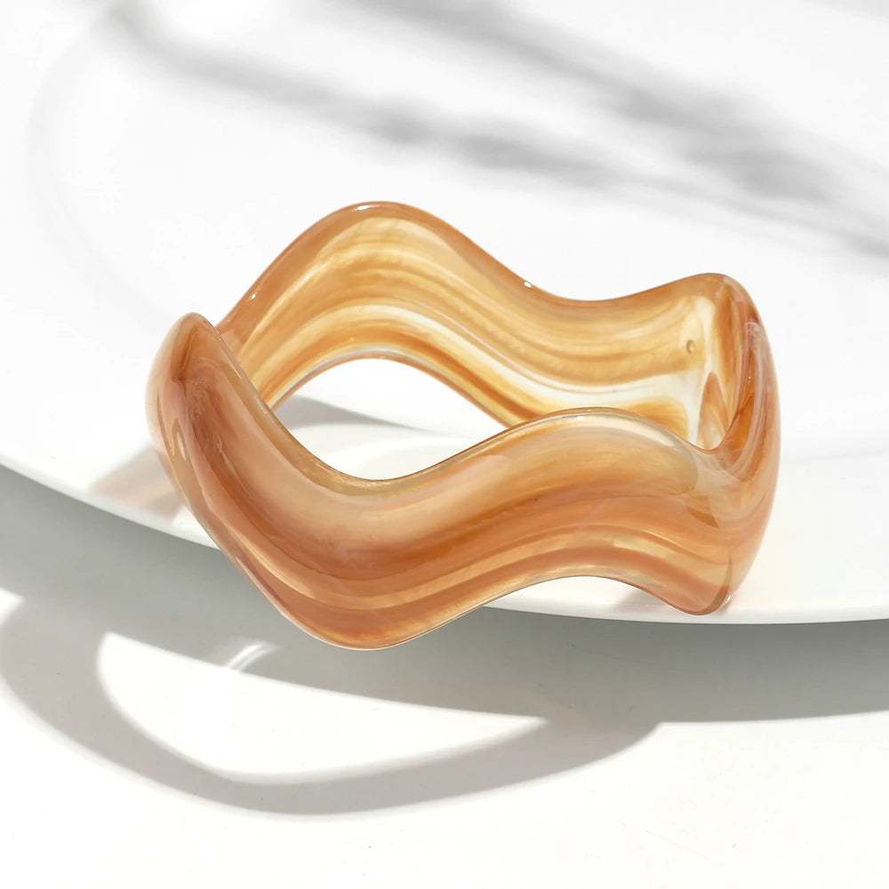 Retro Wave Bangle (2.60" diameter) - 13 colors - Hello Baabs LLC 