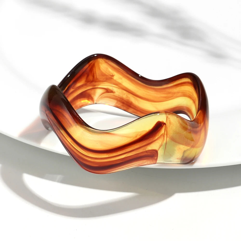 Retro Wave Bangle (2.60" diameter) - 13 colors - Hello Baabs LLC 