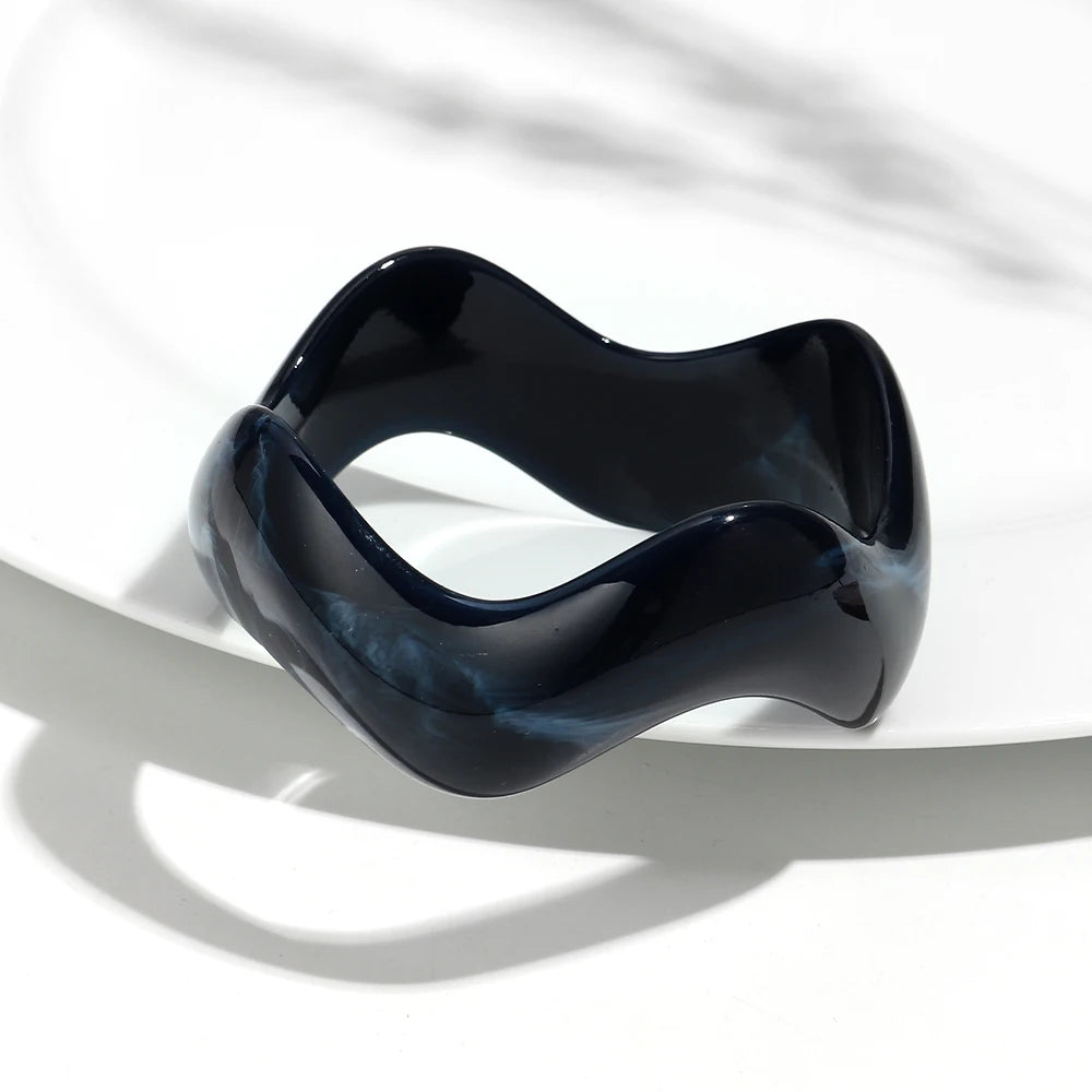 Retro Wave Bangle (2.60" diameter) - 13 colors - Hello Baabs LLC 