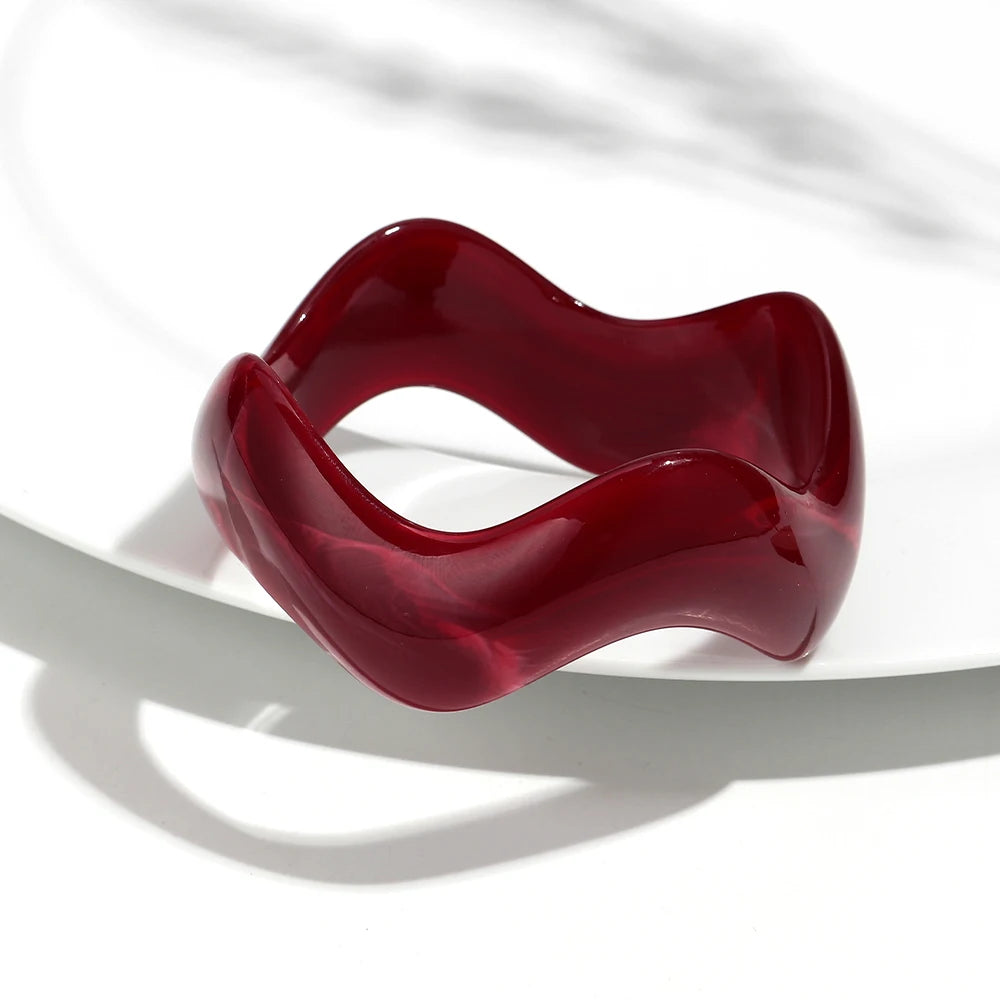 Retro Wave Bangle (2.60" diameter) - 13 colors - Hello Baabs LLC 