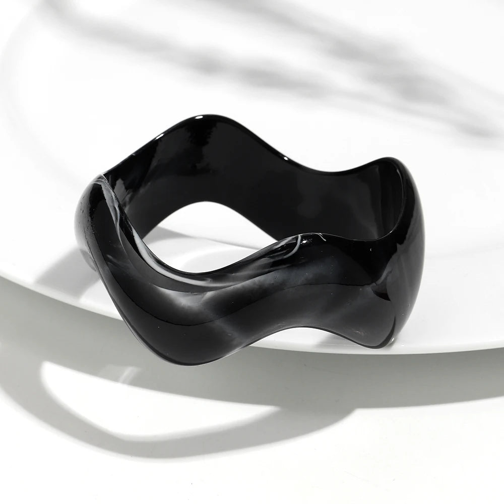 Retro Wave Bangle (2.60" diameter) - 13 colors - Hello Baabs LLC 