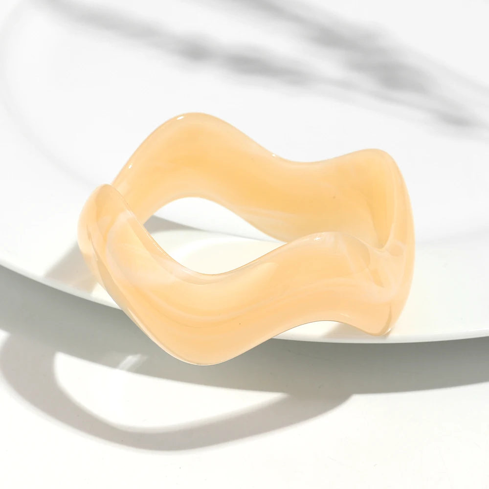 Retro Wave Bangle (2.60" diameter) - 13 colors - Hello Baabs LLC 