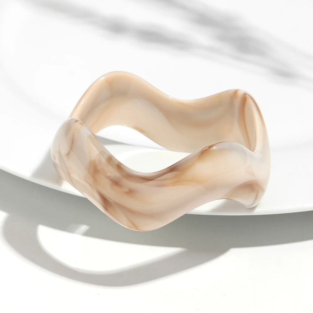 Retro Wave Bangle (2.60" diameter) - 13 colors - Hello Baabs LLC 