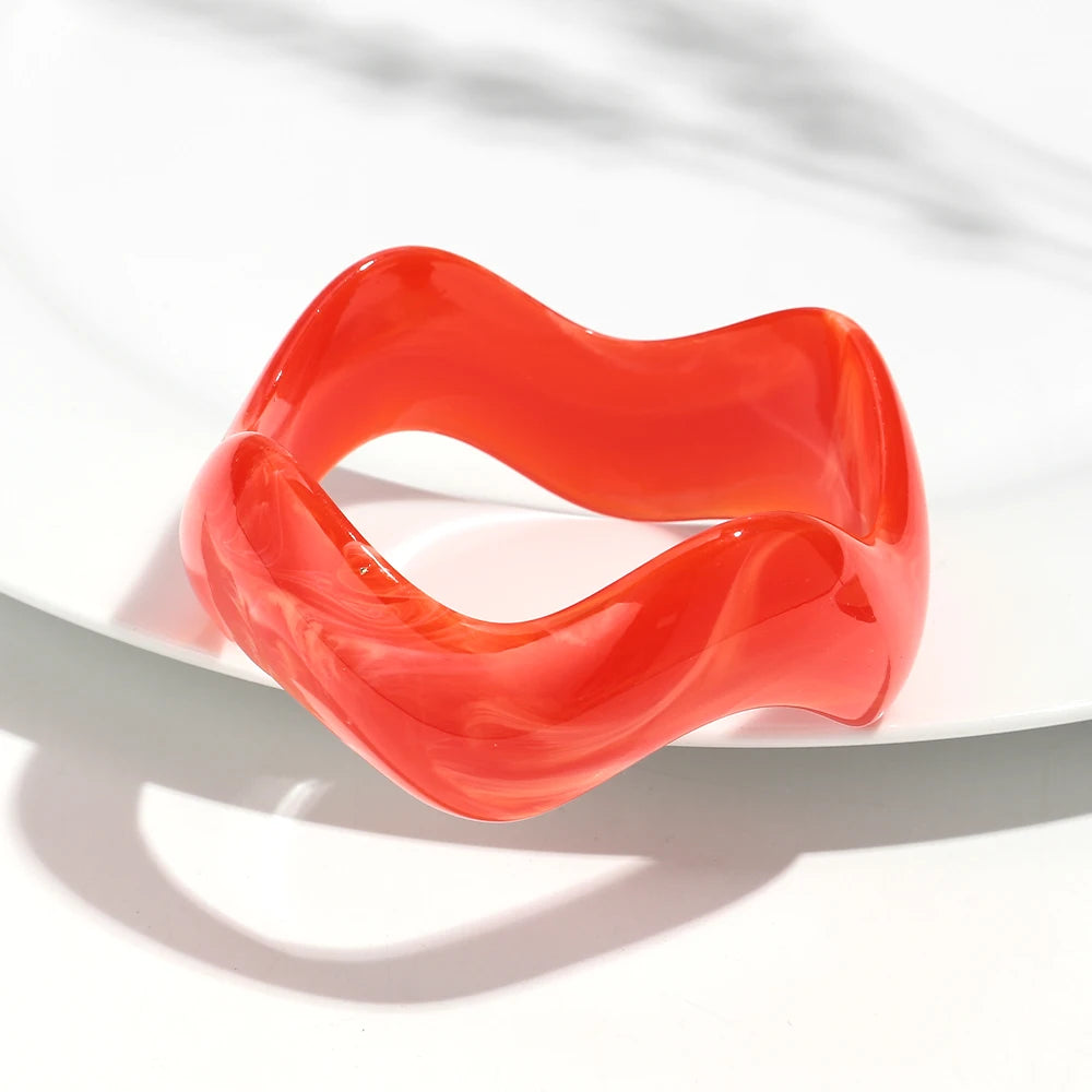 Retro Wave Bangle (2.60" diameter) - 13 colors - Hello Baabs LLC 