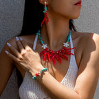 Rhapsody Reef Necklace, Earrings, & Bracelet Set - hello baabs 