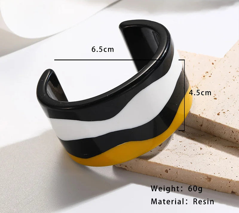 Ripple Rush Cuff (2.55" diameter) - 6 colors - hello baabs 
