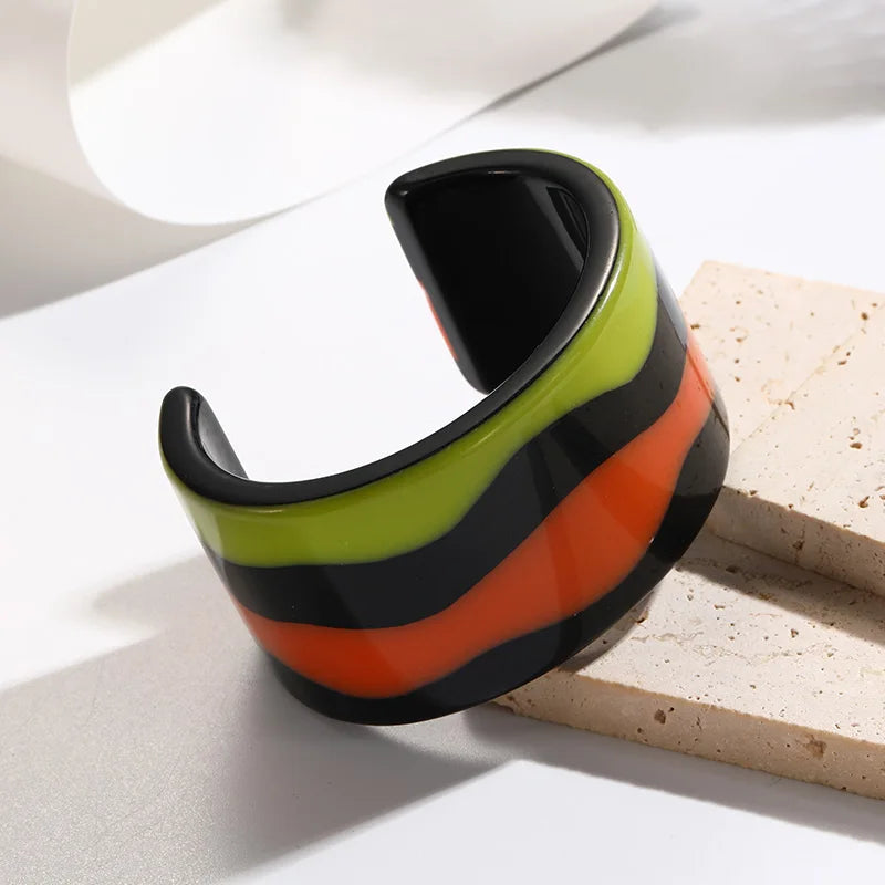 Ripple Rush Cuff (2.55" diameter) - 6 colors - hello baabs 