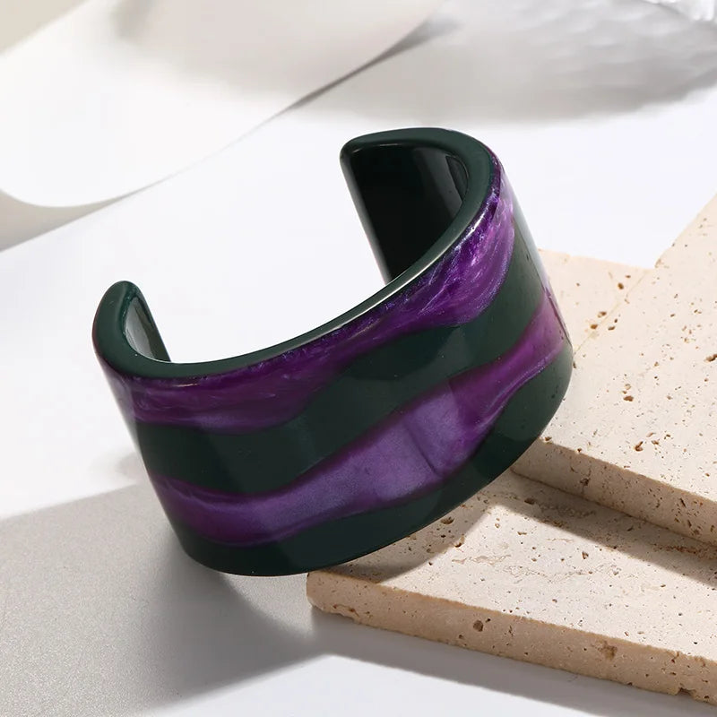 Ripple Rush Cuff (2.55" diameter) - 6 colors - hello baabs 