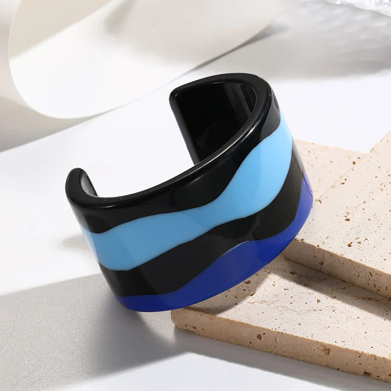 Ripple Rush Cuff (2.55" diameter) - 6 colors - hello baabs 