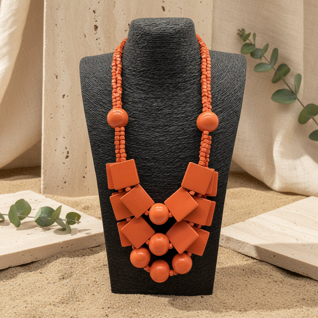 Ritual Lines Bead Necklace - 6 colors - Hello Baabs