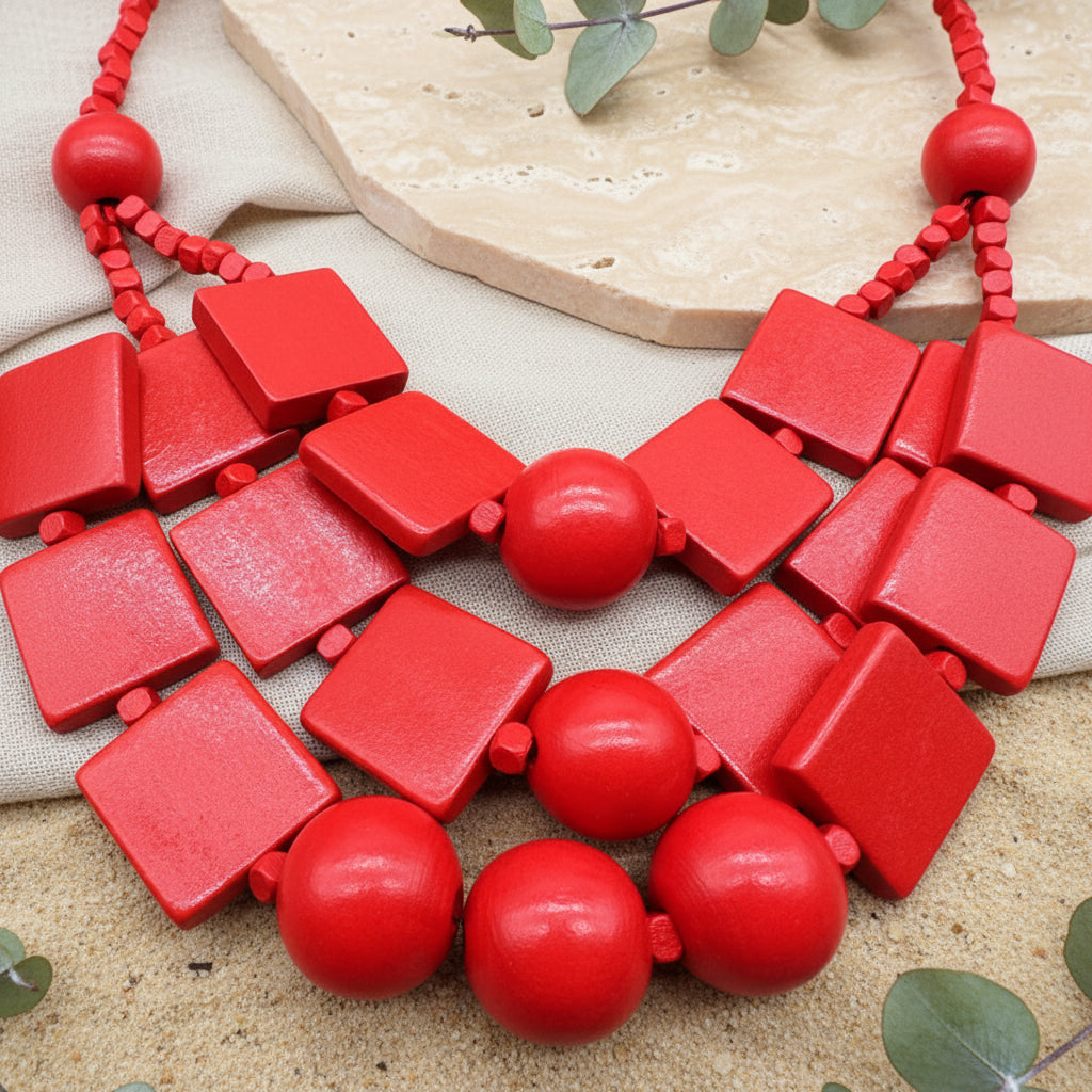 Ritual Lines Bead Necklace - 6 colors - Hello Baabs