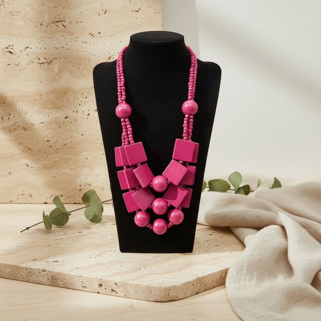 Ritual Lines Bead Necklace - 6 colors - Hello Baabs