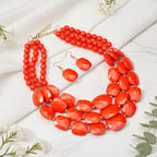 Royal Radiance Necklace & Earrings Set - 8 colors - Hello Baabs