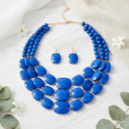 Royal Radiance Necklace & Earrings Set - 8 colors - Hello Baabs