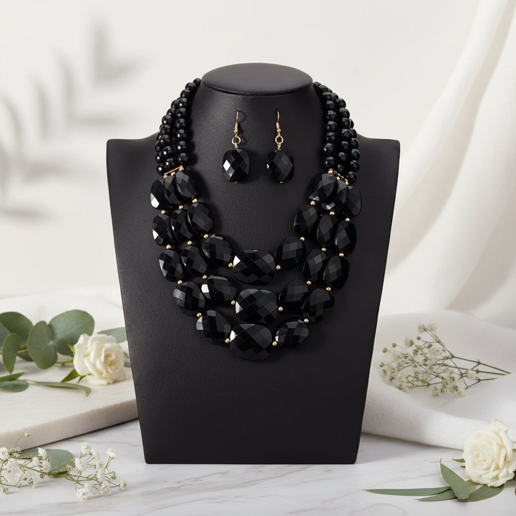 Royal Radiance Necklace & Earrings Set - 8 colors - Hello Baabs