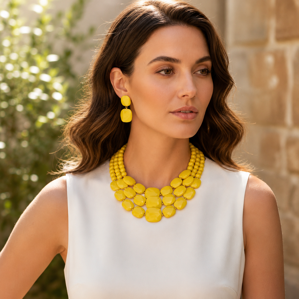 Royal Radiance Necklace & Earrings Set - 8 colors - Hello Baabs