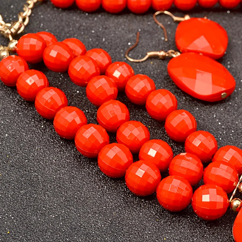 Royal Radiance Necklace & Earrings Set - 8 colors - hello baabs 