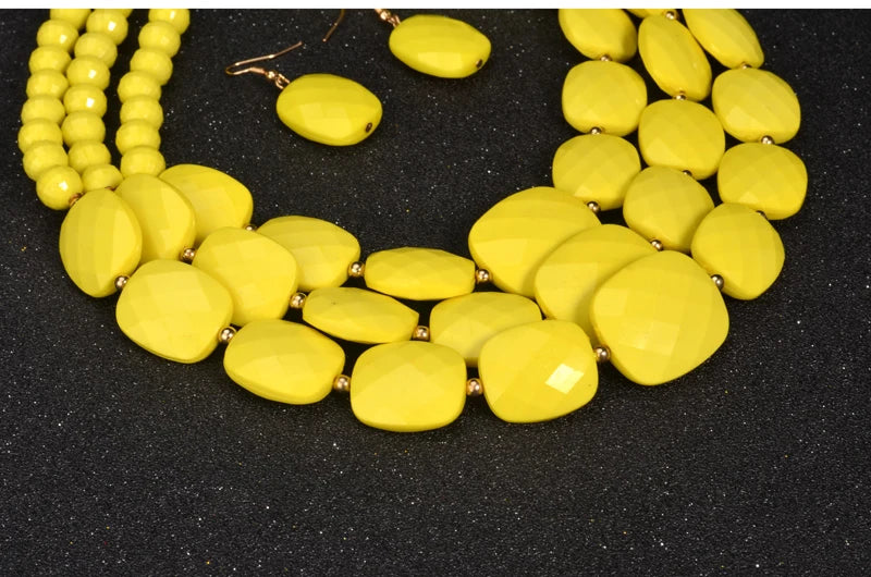 Royal Radiance Necklace & Earrings Set - 8 colors - hello baabs 