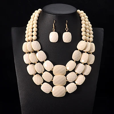 Royal Radiance Necklace & Earrings Set - 8 colors - hello baabs 