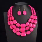 Royal Radiance Necklace & Earrings Set - 8 colors - hello baabs 