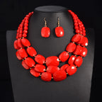 Royal Radiance Necklace & Earrings Set - 8 colors - hello baabs 