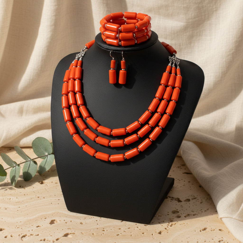 Royal Tribe Necklace, Earrings, & Bracelet Set - 6 colors - Hello Baabs
