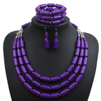 Royal Tribe Necklace, Earrings, & Bracelet Set - 6 colors - hello baabs 
