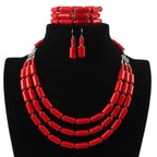 Royal Tribe Necklace, Earrings, & Bracelet Set - 6 colors - hello baabs 