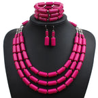 Royal Tribe Necklace, Earrings, & Bracelet Set - 6 colors - hello baabs 