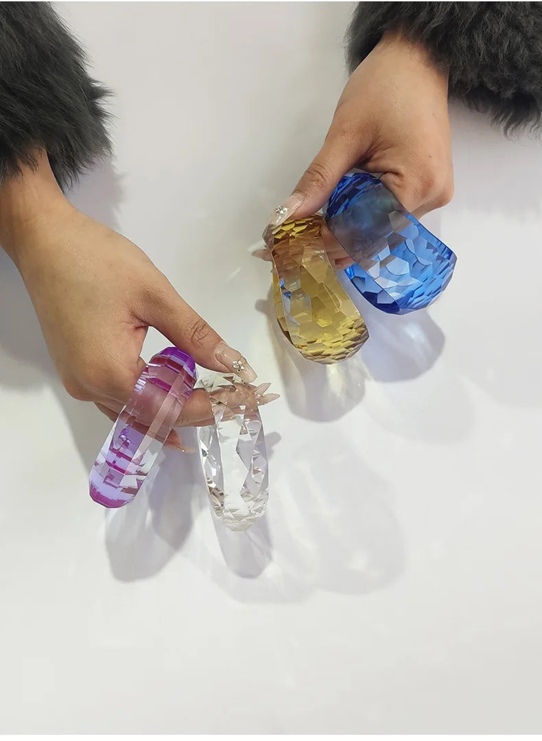 Clear Vibe Bangle (2.56" diameter) - 4 colors