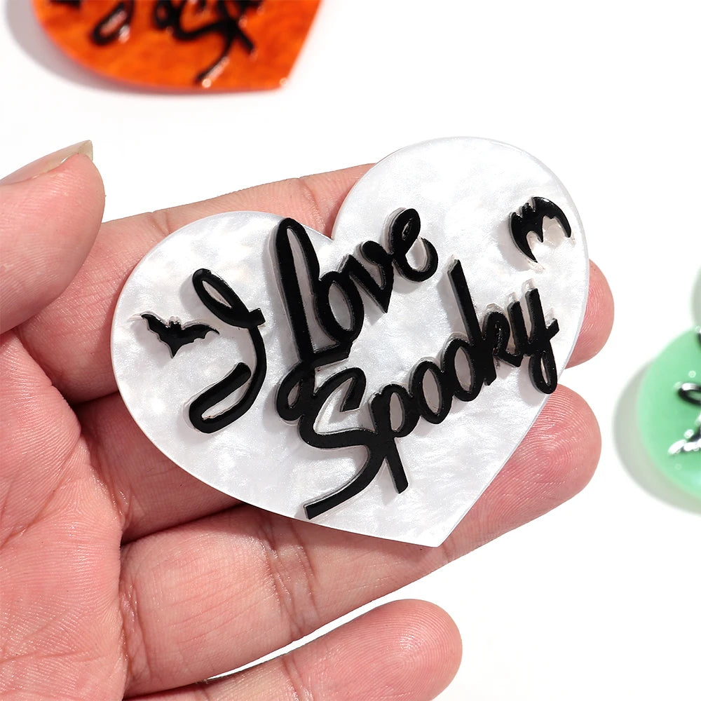 Spooky Sweetheart Brooch - 3 colors