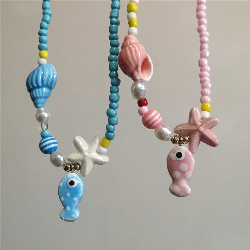 Saltwater Dreams Necklace - 9 colors - Hello Baabs LLC 