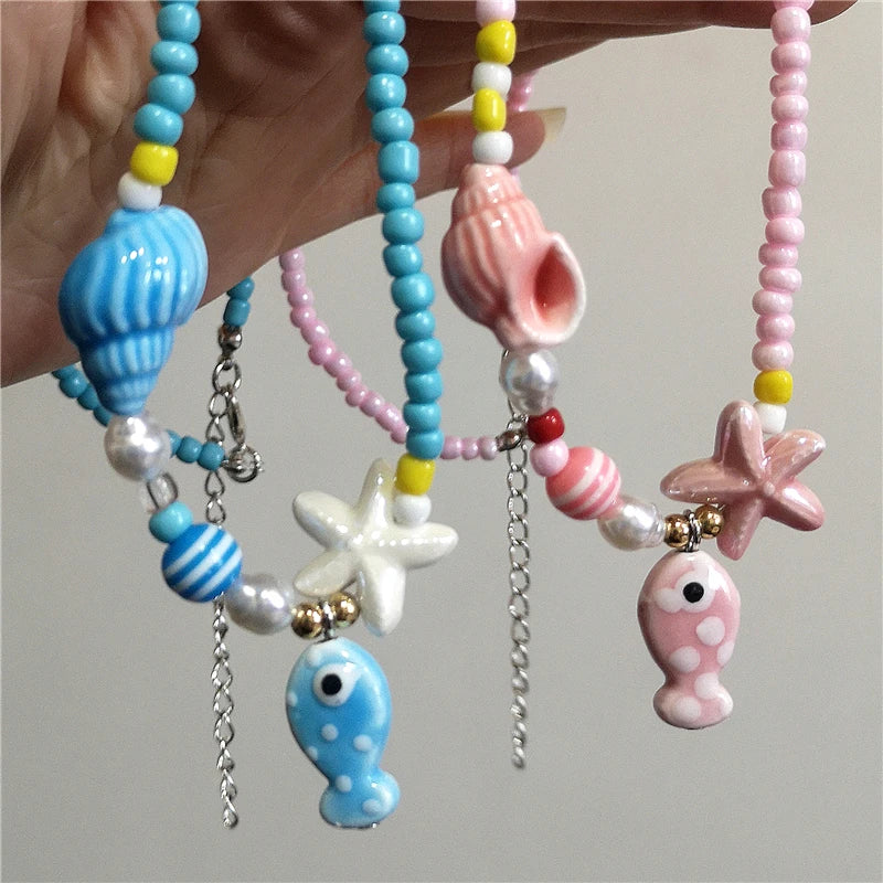 Saltwater Dreams Necklace - 9 colors - Hello Baabs LLC 